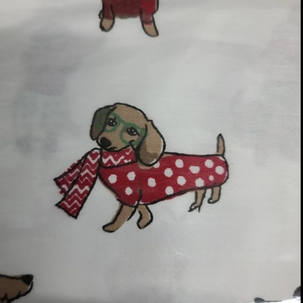 2pc Set Dachshund Dog Doxie Christmas Standard Pillowcases by Cynthia Rowley New